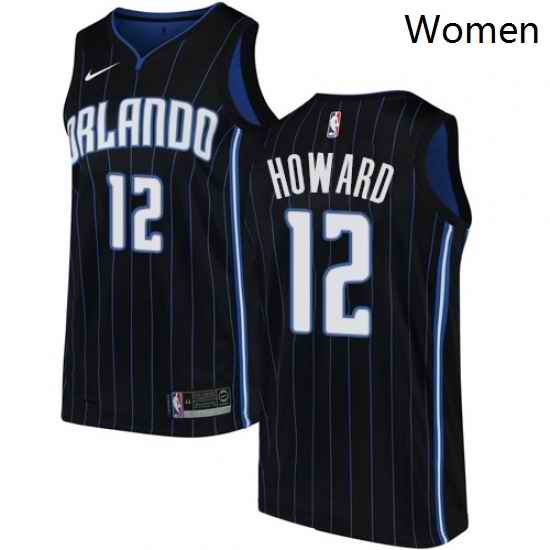 Womens Nike Orlando Magic 12 Dwight Howard Swingman Black Alternate NBA Jersey Statement Edition